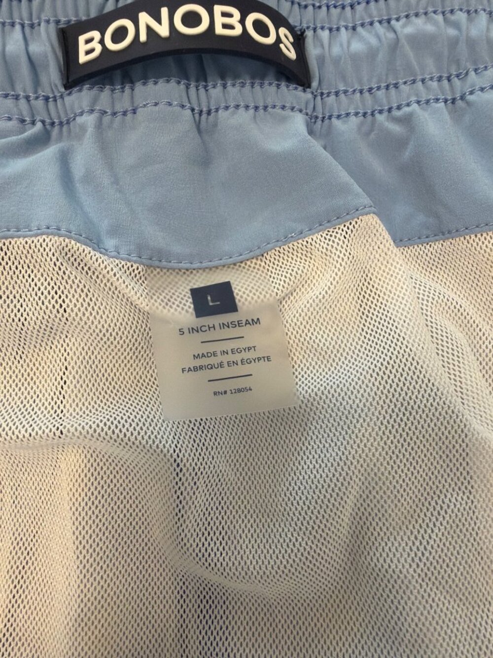 Bonobos Throwback Swim Trunks in Blue Pineapple Party Size Large - Picture 7 of 8